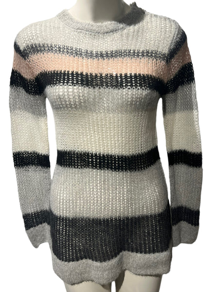 DYNAMITE NWT $50 Light Knit Striped Sweater Size Small