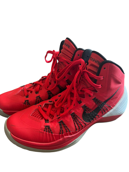 NIKE Men's Hyperdunk Basketball Shoes (Ladies 10.5/11 Approx) in Red/Black Size 9.5