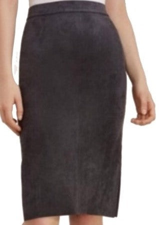 WILFRED FREE $85.00 Lis Vegan Suede Skirt in Grey with Side Slit Size 2 (XS)