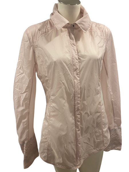 Lululemon $128.00 Pedal Power Wind Shirt in Neutral Blush Size 10 (No Sash/Tie Included)