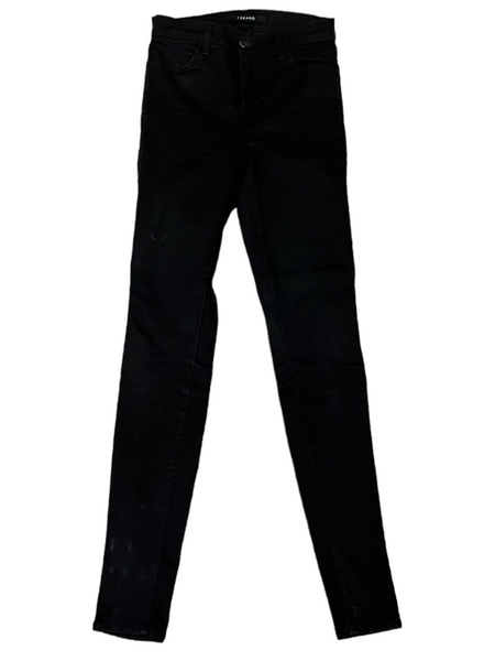 J BRAND Maria Dark Denim (Almost Black) Skinny Stretch Jeans Size 25