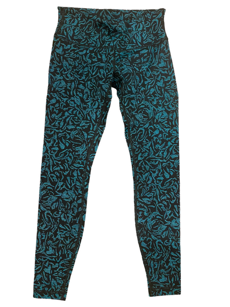 Wunder Under Hi-Rise 7/8 Tight (Full-On Luxtreme) in Thrive Viridian Green Black Size 6