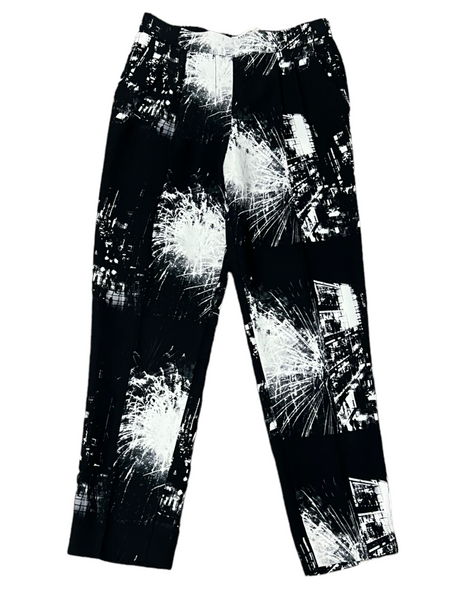 BABATON Cohen Black & White 7/8 Length Dress Pants Size 0 (XS)