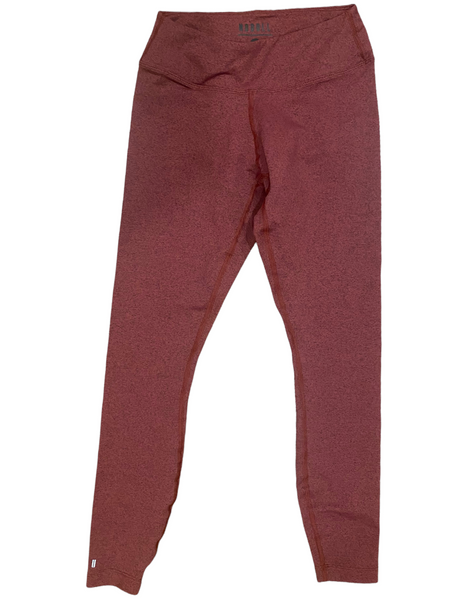 NO BULL $120.00 Burgundy / Red Athletic Mid-Rise Leggings Size